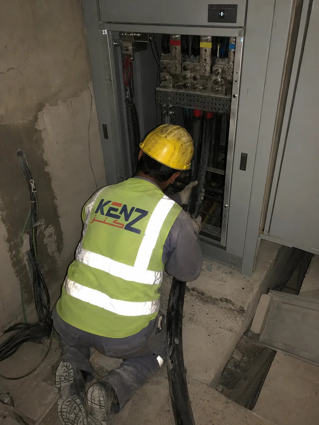 Large scale industrial electrical switchgear room installation Saudi Arabia